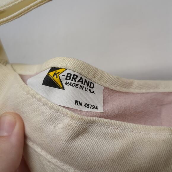 Farmland Sun Visor Cap Beige One Size Adjustable Embroidered K-Brand - Picture 9 of 9